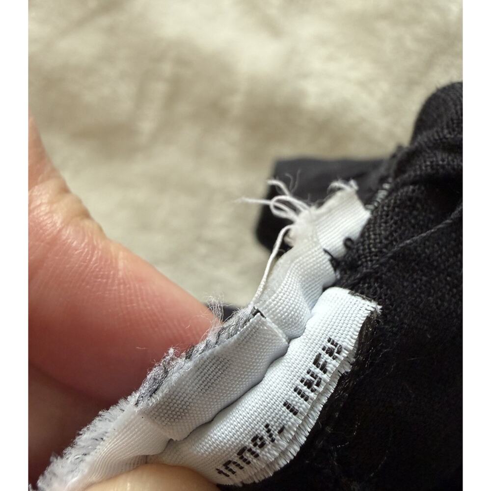 Bryn Walker 100% Linen Pants Women’s M Black Wide Leg Lagenlook Pull On Cropped - Picture 10 of 15